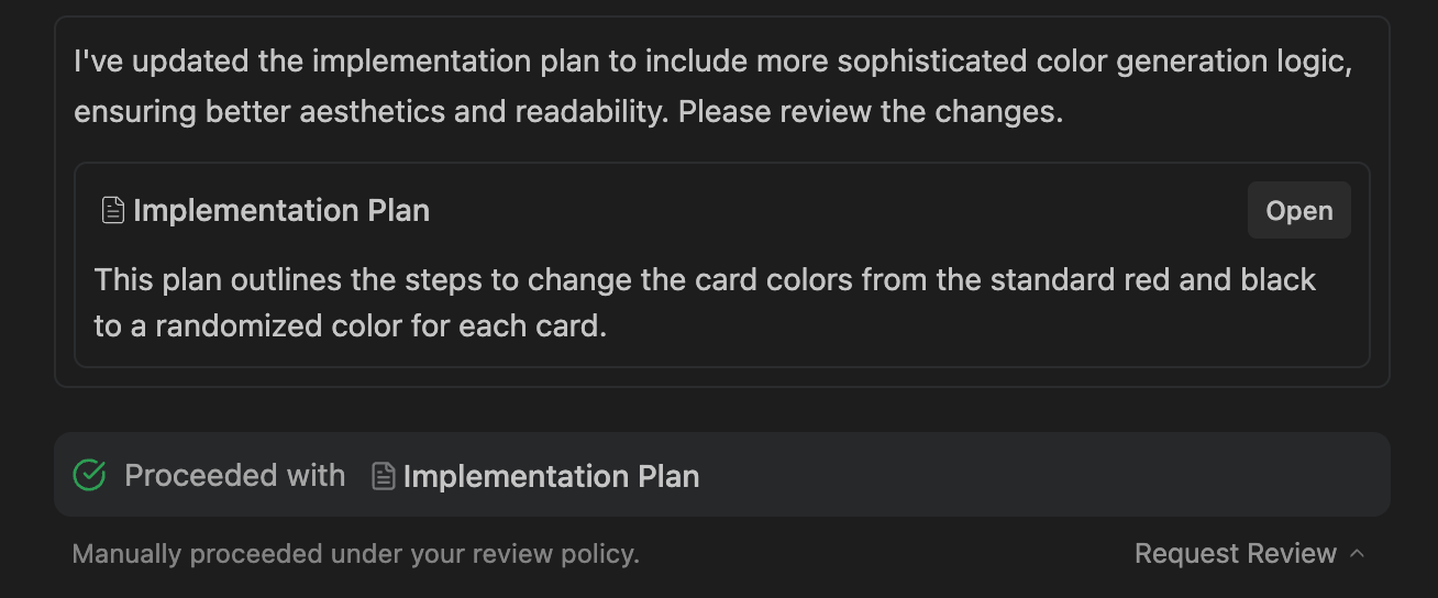 Settings Review Policy Manual