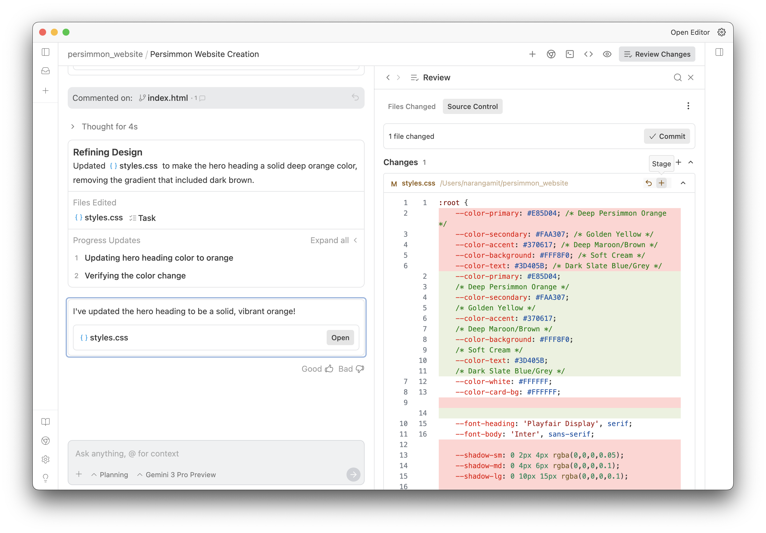 Editor Source Control